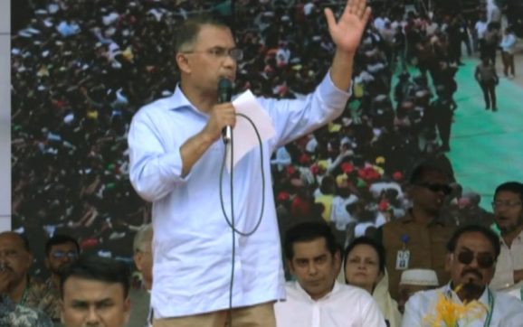 স্বৈরাচার বিদায় নিলেও গুপ্তরা এখন নতুন জালিম :বরিশালে তারেক রহমান
