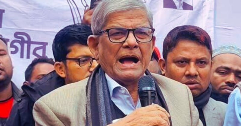 জনগণ জেগে উঠেছে, এবার কেউ নির্বাচন রুখতে পারবে না: ঠাকুরগাঁওয়ে মির্জা ফখরুল