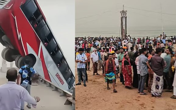 ৫০ যাত্রী নিয়ে যাত্রা শুরু, দৌলতদিয়ায় পদ্মায় ডুবলো বাস!